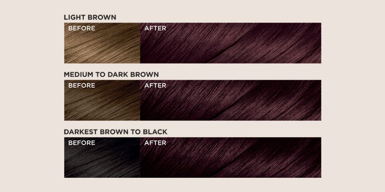 Inarticle Red Brown Color Hair FeriaMulti FacetedChocolateCherry